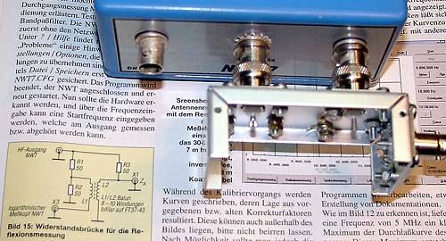 NWT mit Reflektionsmesskopf von DH6RM