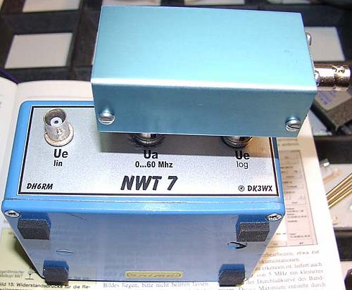 NWT mit Reflektionsmesskopf von DH6RM, Aufsicht